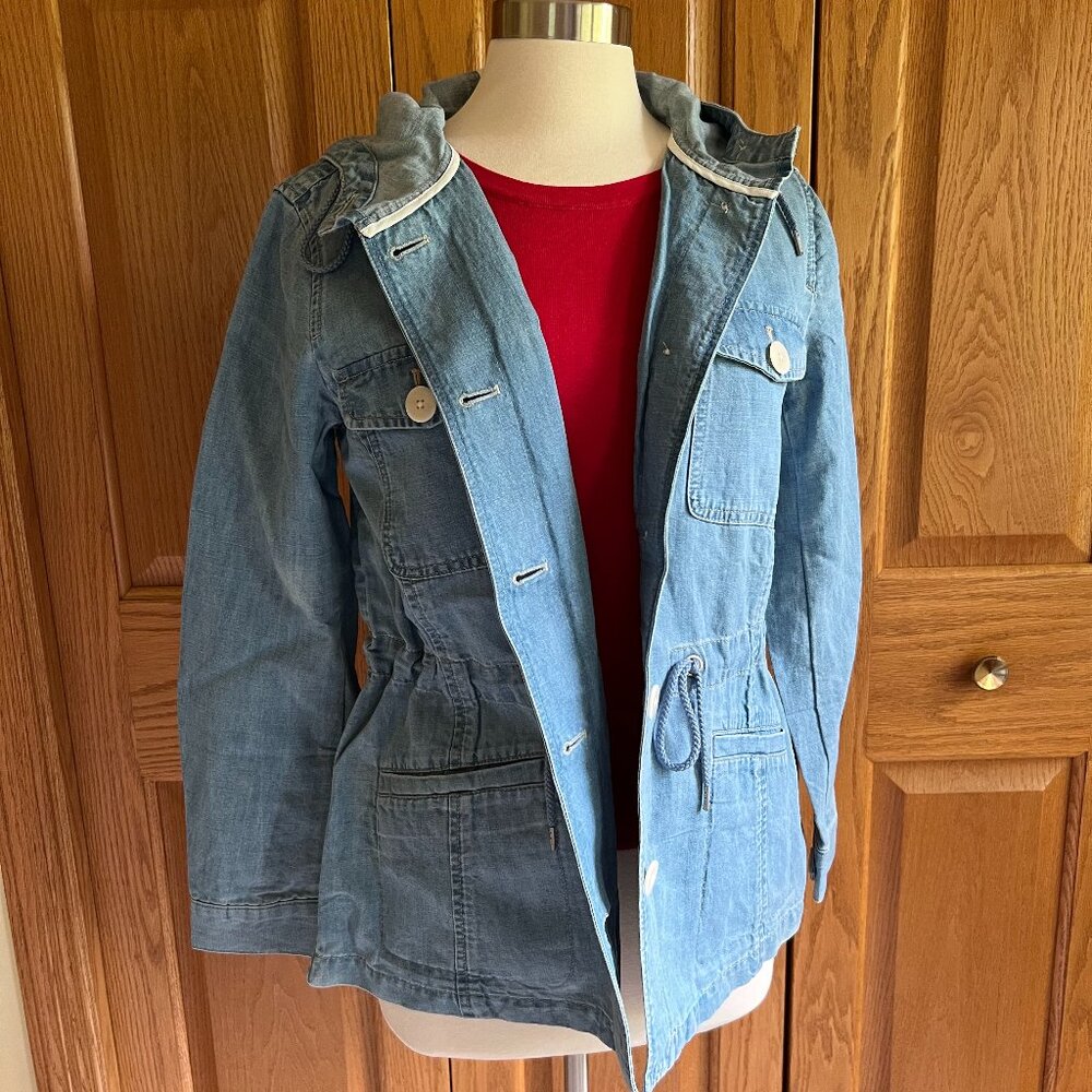 TALBOTS - Hooded Cotton Blend Jacket -- NEW with Tag
